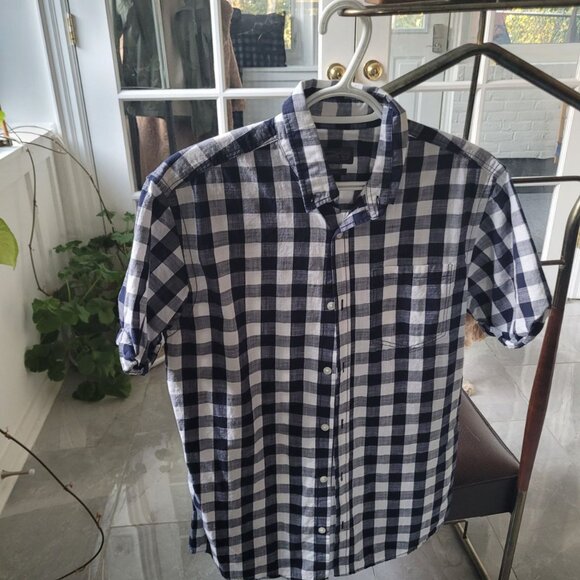 Jack Jones Originals Short Sleeve Shirt In Slim Fit Check Plaid black and white - Picture 5 of 8